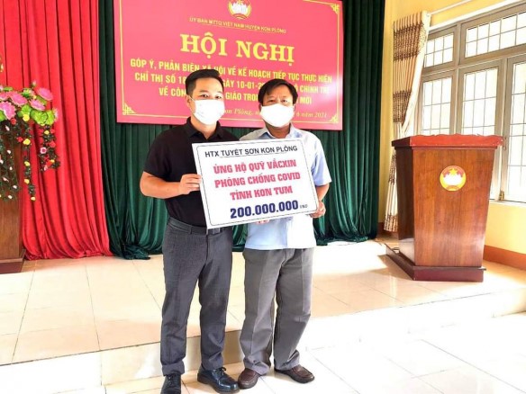 Công Ty Cổ Phần Vị Trí Vàng Chung Tay Ủng Hộ Phòng, Chống Covid-19